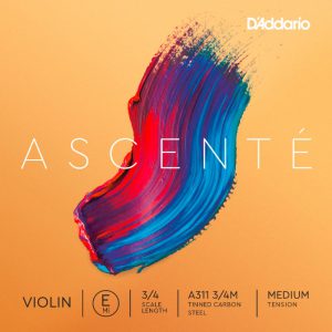 D`ADDARIO A311 3/4M Ascenté Violin String E 3/4M