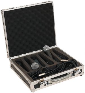 ROCKCASE RC 23206 B - Standard Line - Microphone Flight Case for 6 Microphones