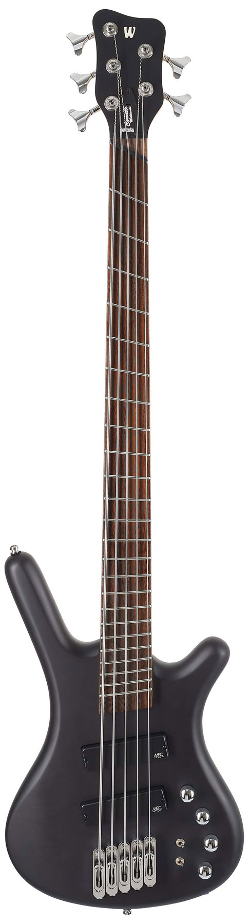 WARWICK RockBass Corvette Multiscale, 5-String (Solid Black Satin)