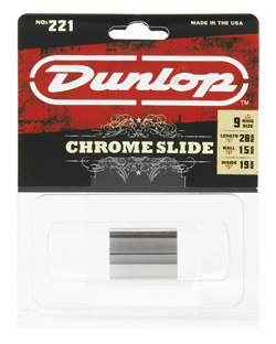 DUNLOP 221 CHROME SLIDE MEDIUM/KNUCKLE