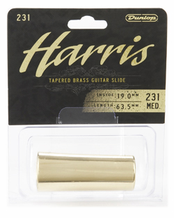 DUNLOP 231 HARRIS MEDIUM WALL BRASS SLIDE