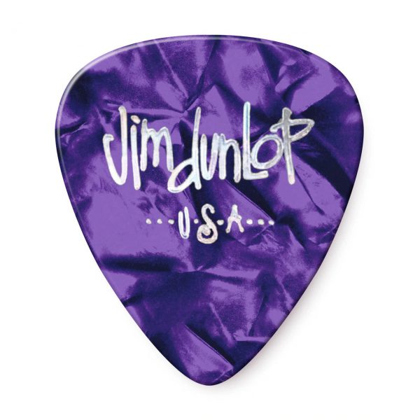 DUNLOP CELLULOID PURPLE PEARLOID PICK HEAVY