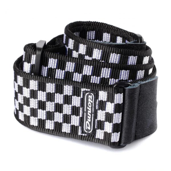 DUNLOP D3831BK CLASSIC BLACK/WHITE CHECK STRAP