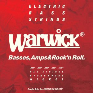 WARWICK 46300 RED Nickel Plated Medium Light 5-String (40-130)
