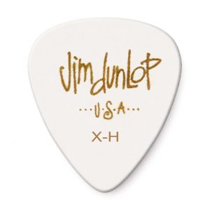 DUNLOP CELLULOID WHITE PICK EXTRA HEAVY