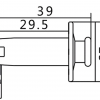 PAXPHIL LJ35 SCREW MOUNT STEREO ENDPIN JACK (CHROME) 35078