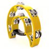 MAXTONE 818 Dual Power Tambourine (Yellow)