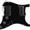 PAXPHIL #9843 Pickguard Panel H-H (Black 3-ply)