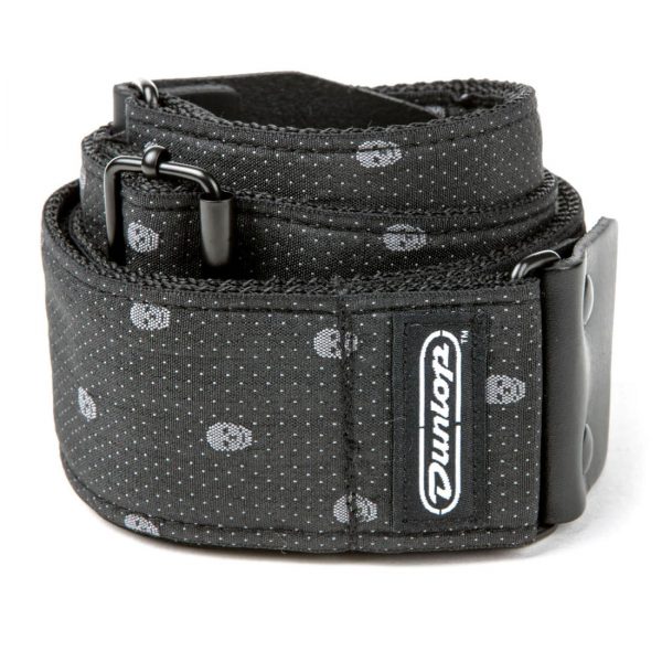 DUNLOP D6707 JACQUARD GREY SKULL STRAP