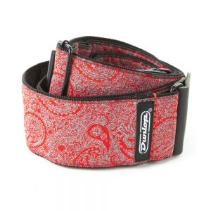 DUNLOP D6711 JACQUARD PAISLEY RED STRAP