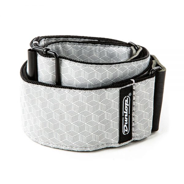 DUNLOP D6712 JACQUARD CUBE HATCH LIGHT GREY STRAP