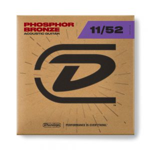DUNLOP DAP1152 PHOSPHOR BRONZE ACOUSTIC GUITAR STRINGS (11-52)