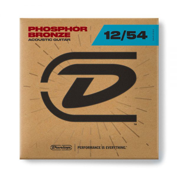 DUNLOP DAP1254 PHOSPHOR BRONZE ACOUSTIC GUITAR STRINGS (12-54)