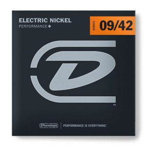 DUNLOP DEN0942 PERFORMANCE+ ELECTRIC GUITAR STRINGS (09-42)