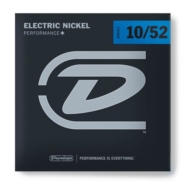 DUNLOP DEN1052 PERFORMANCE+ ELECTRIC GUITAR STRINGS (10-52)