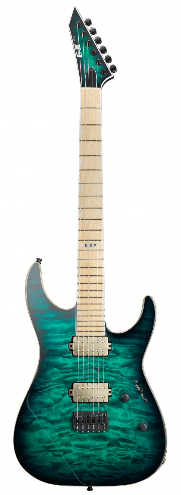 ESP E-II M-II NT (Black Turquoise Burst)