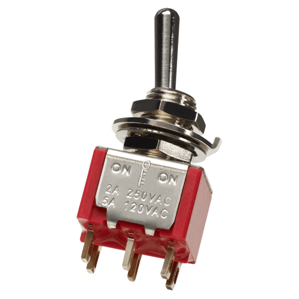 DIMARZIO EP1107 DPDT MINI SWITCH - 3 POSITION (ON/OFF/ON)