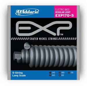 D'ADDARIO EXP170-5 EXP COATED BASS REGULAR LIGHT 5-STRING (45-130)