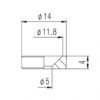 PAXPHIL HB005 CR NECK JOINT BUSHING (CHROME) 34771