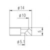 PAXPHIL HB007 GD NECK JOINT BUSHING (GOLD) 34575