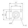 PAXPHIL HJ005 CR RECTANGULAR JACK PLATE (CHROME) 34737