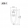 GOTOH JCS-1 C Jack Cover (Chrome) 34626