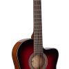 CORT Jade E Nylon (Burgundy Red Burst)