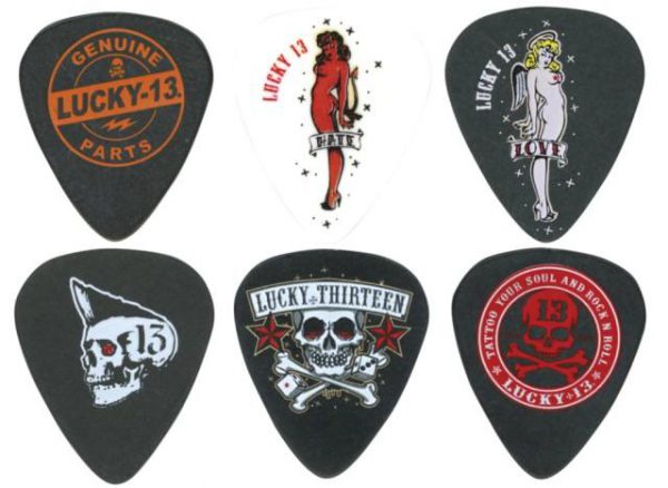 DUNLOP LUCKY 13 ARTIST SERIES PICK .60MM