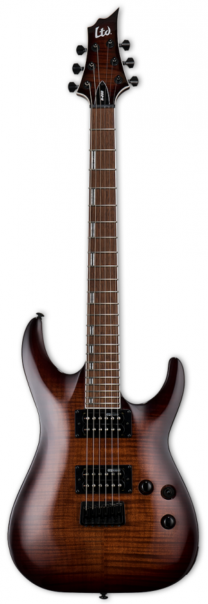 LTD H-200FM (Dark Brown Sunburst)