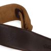 LEVY'S M4GF-DBR CLASSICS SERIES PADDED GARMENT LEATHER BASS STRAP (DARK BROWN) 30978