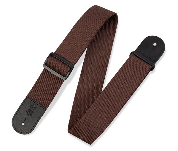 LEVY'S M8POLY-BRN CLASSICS SERIES POLYPROPYLENE GUITAR STRAP (BROWN)