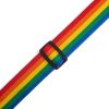 LEVY'S M8POLY-RNB CLASSICS SERIES POLYPROPYLENE GUITAR STRAP (RAINBOW) 31015