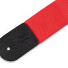 LEVY'S M8POLY-RED CLASSICS SERIES POLYPROPYLENE GUITAR STRAP (RED) 31009