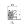 PAXPHIL NS052 CR DOME CONTROL KNOB SCREW TYPE (CHROME) 34731