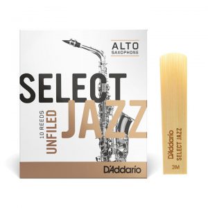 D'ADDARIO Select Jazz - Alto Sax Unfiled 3M (1шт)