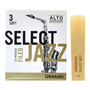 D'ADDARIO Select Jazz - Alto Sax Filed 3S (1шт)