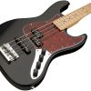 SADOWSKY MetroExpress 21-Fret Hybrid P/J Bass, Maple, 4-String (Solid Black High Polish) 25077