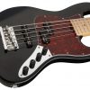 SADOWSKY MetroExpress 21-Fret Hybrid P/J Bass, Maple, 5-String (Solid Black High Polish) 25159