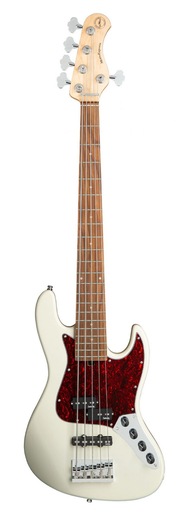 SADOWSKY MetroExpress 21-Fret Hybrid P/J Bass, Morado, 5-String (Olympic White High Polish)