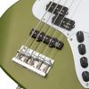 SADOWSKY MetroExpress 21-Fret Hybrid P/J Bass, Maple, 5-String (Solid Sage Green Metallic Satin) 25169