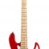 SADOWSKY MetroExpress 21-Fret Vintage J/J Bass, Maple, 4-String (Candy Apple Red Metallic)