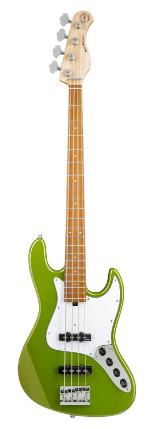 SADOWSKY MetroExpress 21-Fret Vintage J/J Bass, Morado, 4-String (Solid Sage Green Metallic Satin)