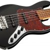 SADOWSKY MetroExpress 21-Fret Vintage J/J Bass, Morado, 5-String (Solid Black High Polish) 25222