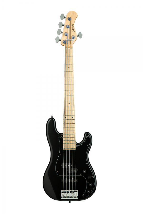 SADOWSKY MetroLine 21-Fret Hybrid P/J Bass, Ash, 5-String (Solid Black Satin)