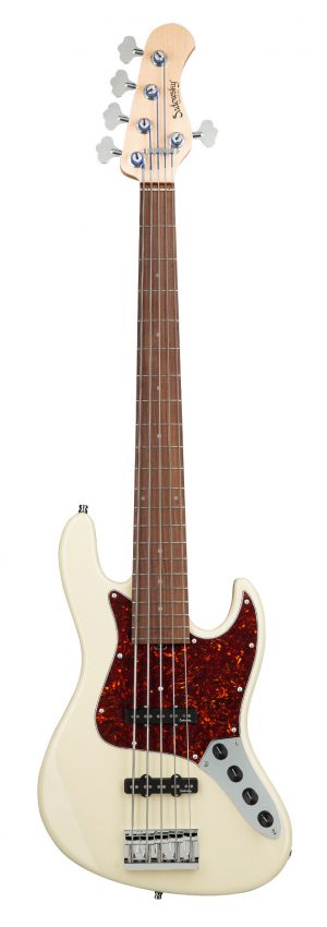 SADOWSKY MetroLine 21-Fret Vintage J/J Bass, Alder, 5-String (Solid Olympic White High Polish)