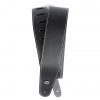 D'ADDARIO 25LS00-DX Deluxe Leather Guitar Strap (Black with Contrast Stitch) 30650