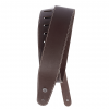 D'ADDARIO 25LS01-DX Deluxe Leather Guitar Strap (Brown with Contrast Stitch) 30656
