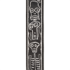 D'ADDARIO JOE SATRANI WOVEN GUITAR STRAP (Skull N Bones) 30357