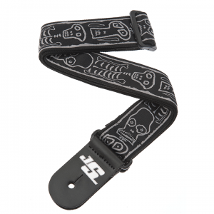 D'ADDARIO JOE SATRANI WOVEN GUITAR STRAP (Skull N Bones)