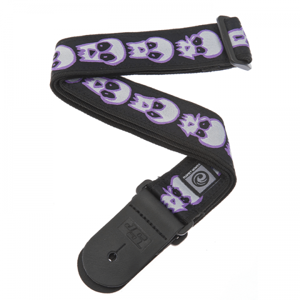 D'ADDARIO JOE SATRANI WOVEN GUITAR STRAP (Skulls)